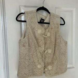 Vintage Size large fur vest